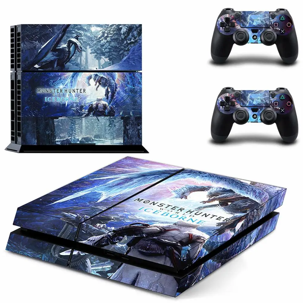 Monster Hunter World Iceborne PS4 стикер Play station 4 кожа Наклейка для playstation 4 PS4 консоль и контроллер кожи