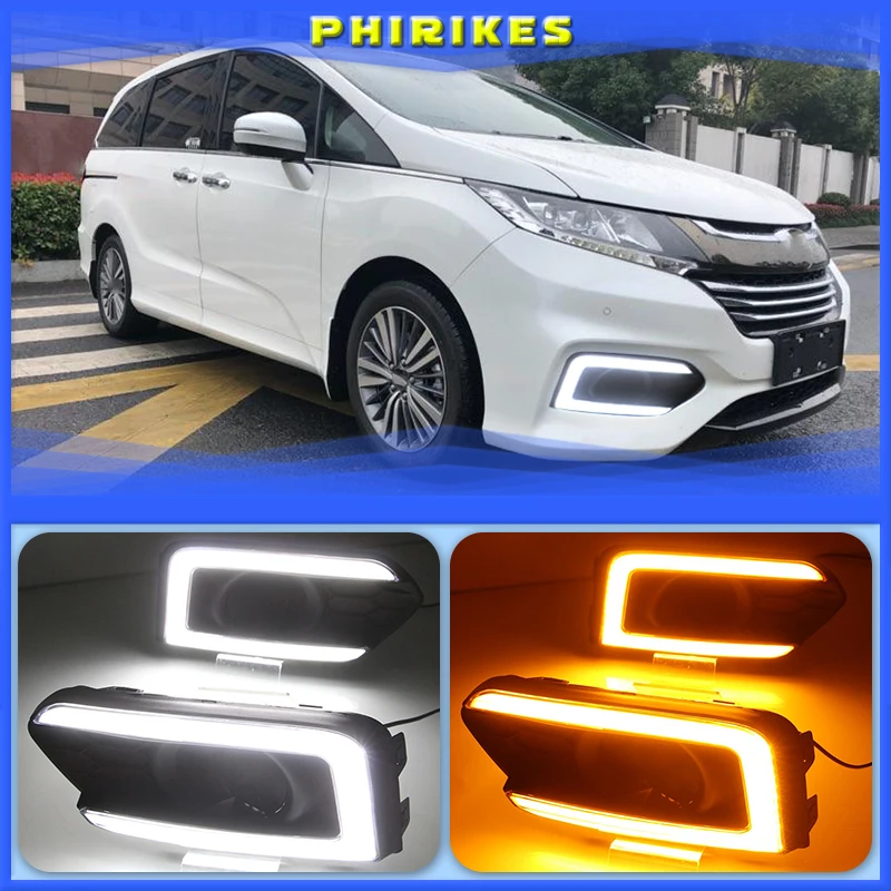 

For Honda City Grace 2017 2018 2019 Turn Yellow Signal Relay Waterproof ABS 12V Car Lamp DRL LED Daytime Running Light Fog Lamp