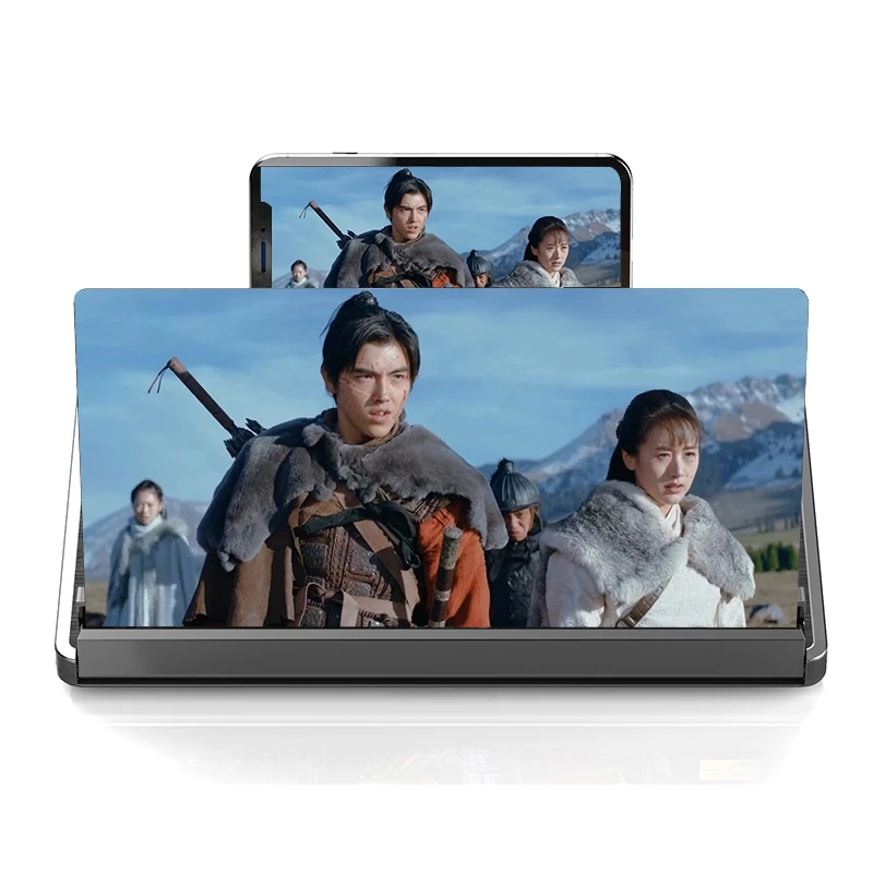

New 12 Inch Mobile Phone Screen Magnifier Stereoscopic HD Video Amplifier Stand Folding Mobile Phone Screen Amplifier