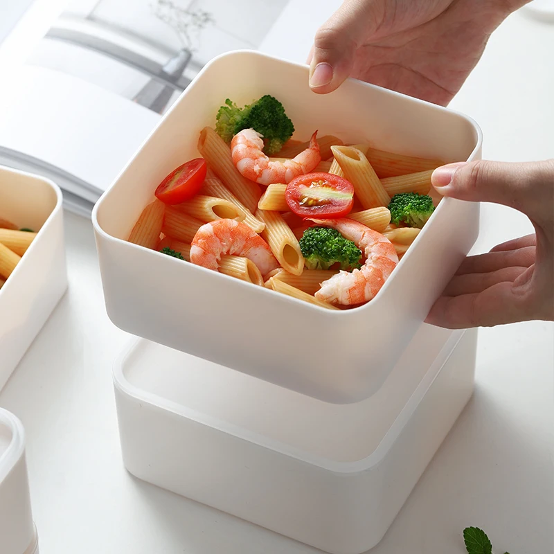 Двухслойная коробка для завтрака 2 сетки Bento коробки японский контейнер