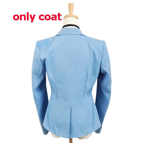 only coat Лидер продаж, Ouran, старшеклассник, Клубная школа Haruhi Kyoya Hikaru Takashi костюм для косплея пиджак и галстук рубашка парик - Цвет: only coat