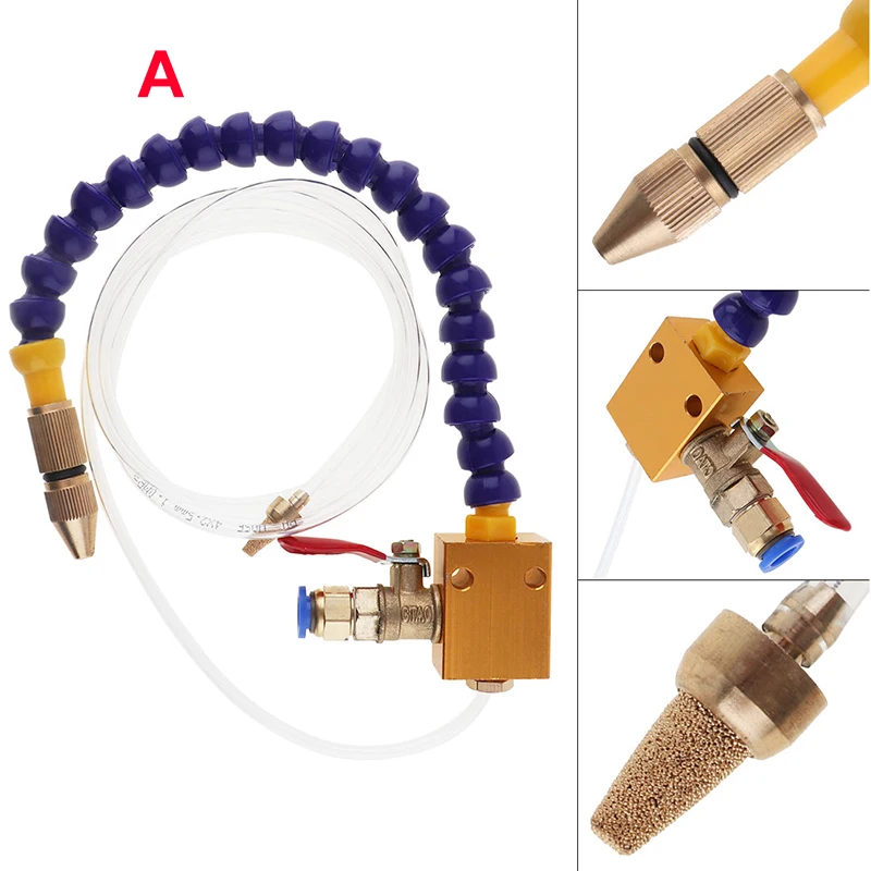 Гравировальный станок охлаждающий распылитель туман охлаждающей жидкости смазочный распылитель для токарного станка с ЧПУ Фрезерный сверлильный станок - Цвет: A