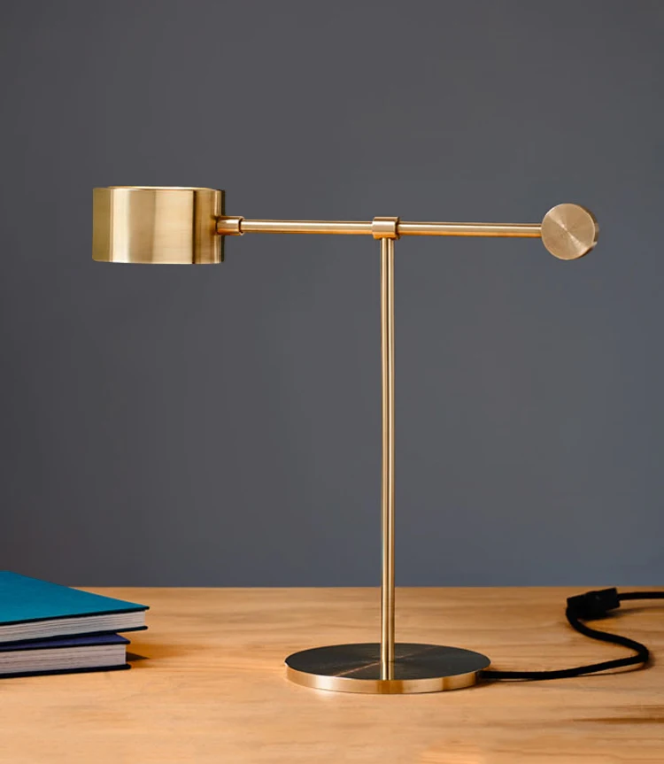 

Postmodern Luxury Golden Table Lamp Simple Warm Bedside Study Bedroom Led Desk Lamp Nordic Home Deco Desk Table Learning Lights