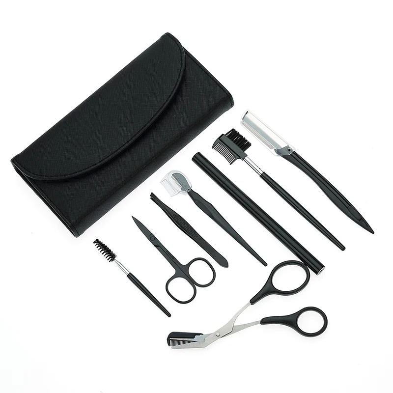 4pcs 8pcs Eyebrow Trimmer Kit Brow Scissors Eyebrow Comb Razor Tweezers for Face Eyelash Brush Grooming Shaping Set Beauty Tools eyebrow trimmer set eyebrow trimmer eyebrow razor set eyebrow razor eyebrow scissors eyebrow tweezers set tweezers set eyelash comb eyebrow brush eyebrow pen sharpening set
