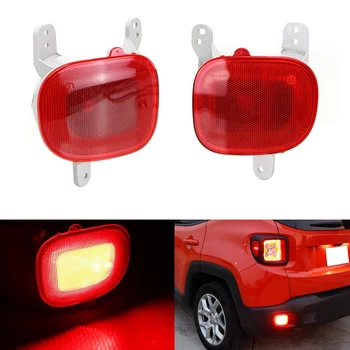 

Car Rear Left & Right Bumper Brake Light Reflector Set for Jeep Renegade 2015-2017 68255513AA 68255514AA