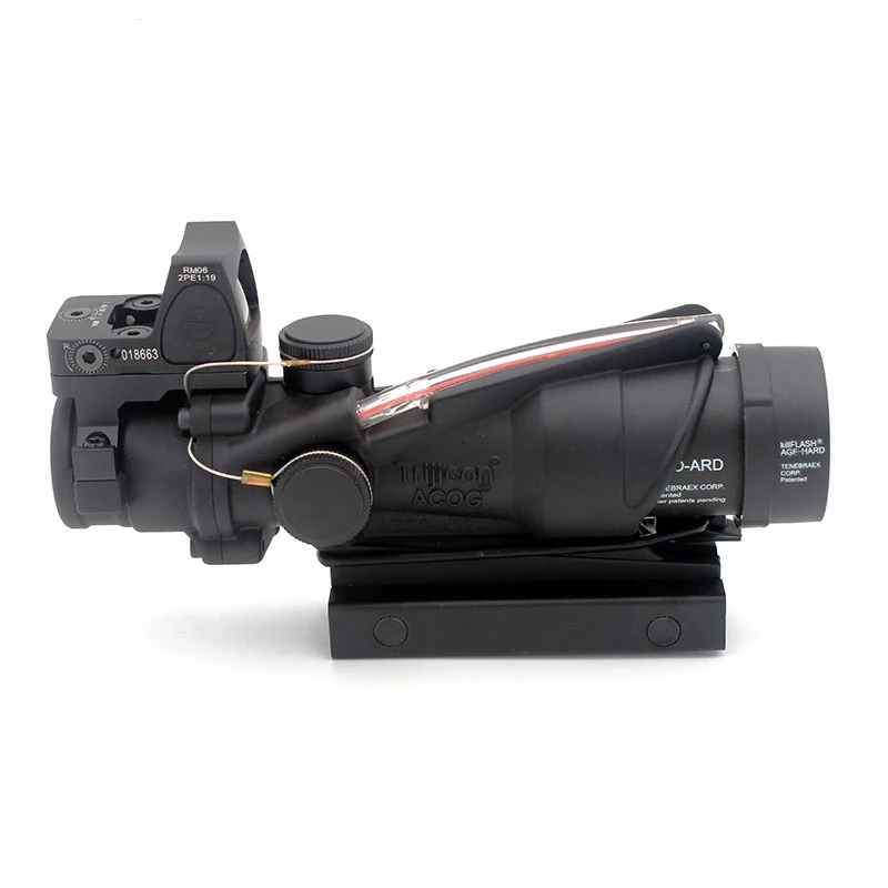 Охотничий Оптический Прицел ACOG 4x32 TA31 с красной точкой из настоящего