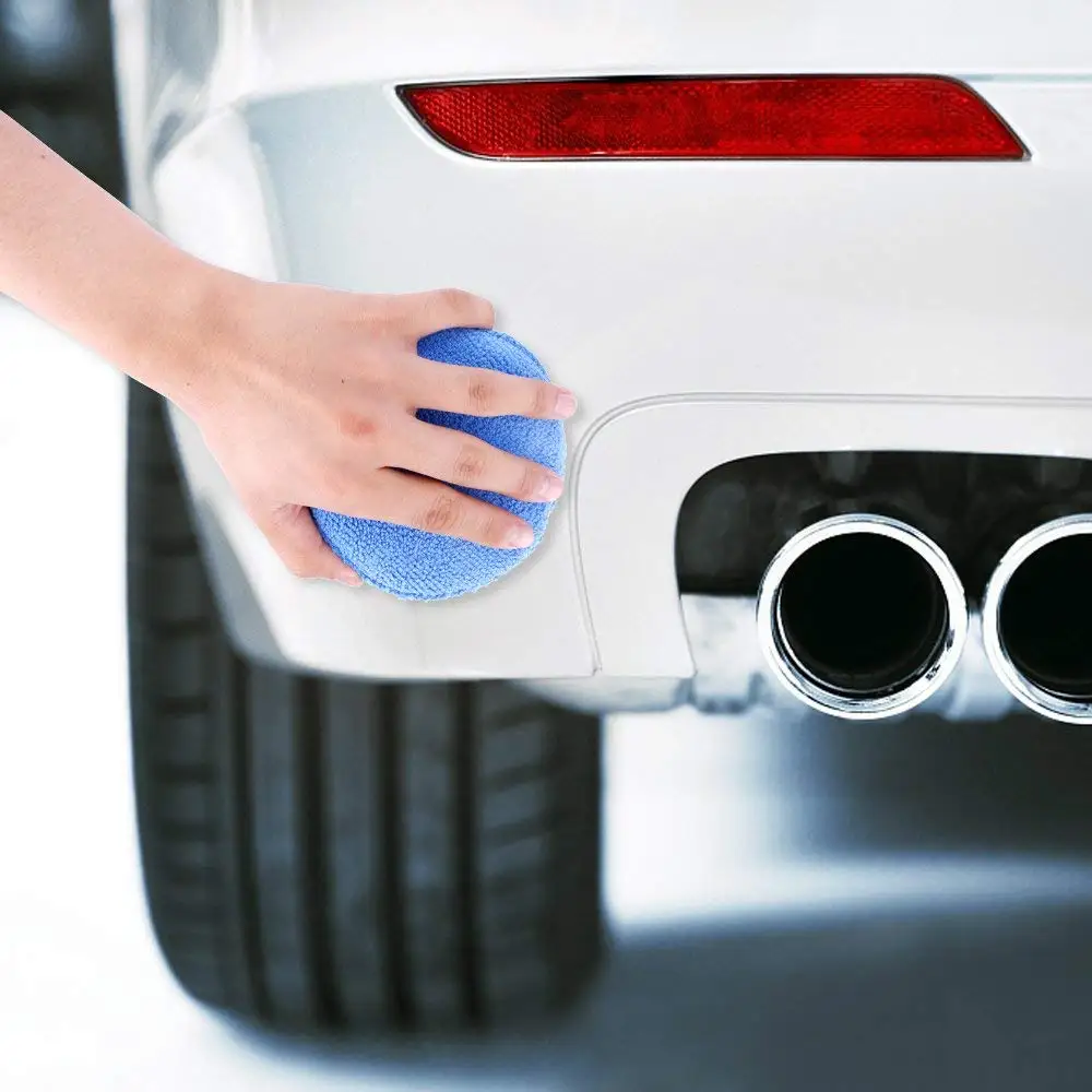 10pcs/pack Microfiber Applicator Pads Waxing Polish Wax Foam Sponge Applicator Pads For Car Vehicle Auto Glass Cleaning Tool