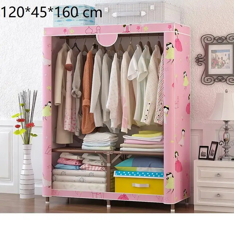Armario Tela хранение Armadio Dormitorio комод Moveis Yatak Odasi мобильный шкаф Guarda Roupa Mueble мебель для спальни шкаф - Цвет: Version K