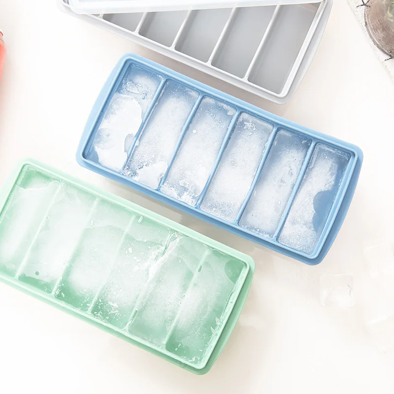 Silicone Freezer Tray Soup 4 Cubes Food Freezing Container Molds With Lid  Frozen Packaging Box 