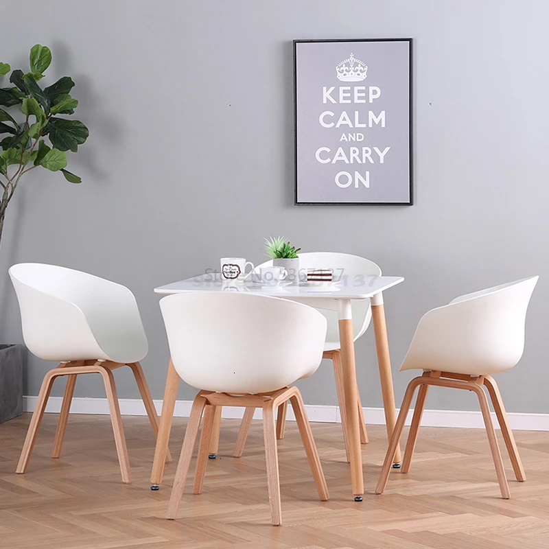 Скандинавское обеденное кресло, Повседневный современный ресторанный домашний дизайнерский креативный офисный мягкий мешок из твердой древесины, стул для гостиной - Цвет: Chocolate