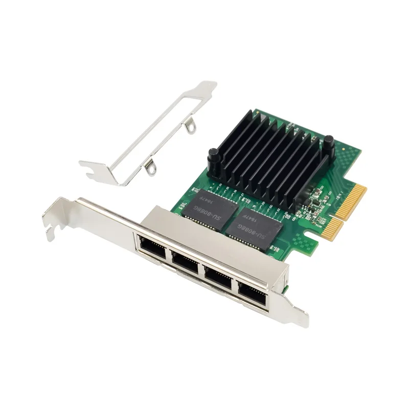 Чип Intel I350AM4 четырехпортовый sfp гигабитный Ethernet-сервер PCI Express 4 порта PCIE X4 RJ45 Lan