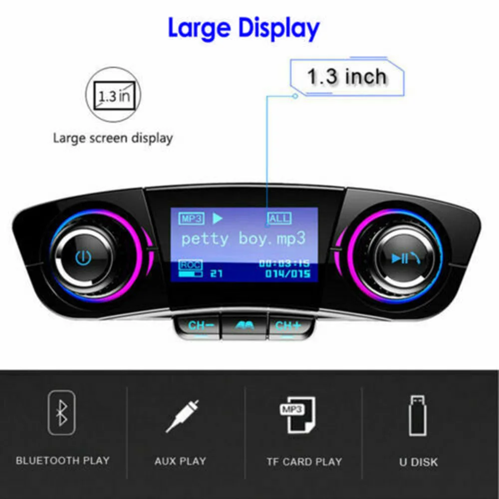 Bluetooth 4,0 Авто FM комплект передатчик модулятор аудио USB MP3 плеер аксессуары