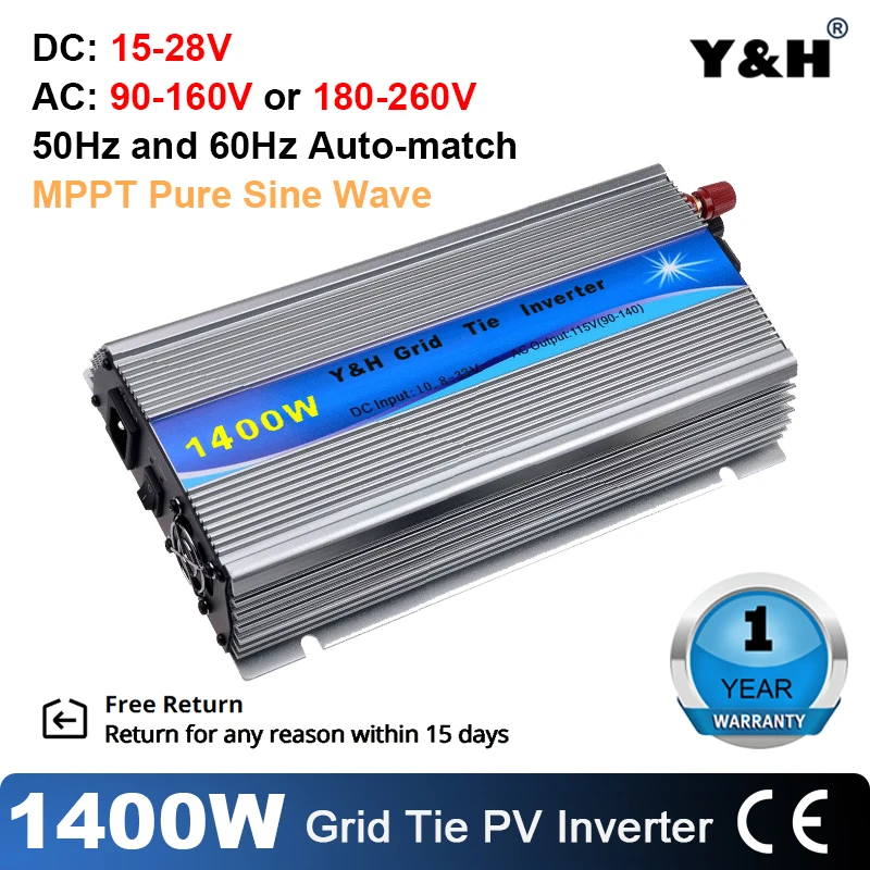 Инвертор для солнечной панели 1400 Вт точный синусоидальный сигнал | Обустройство