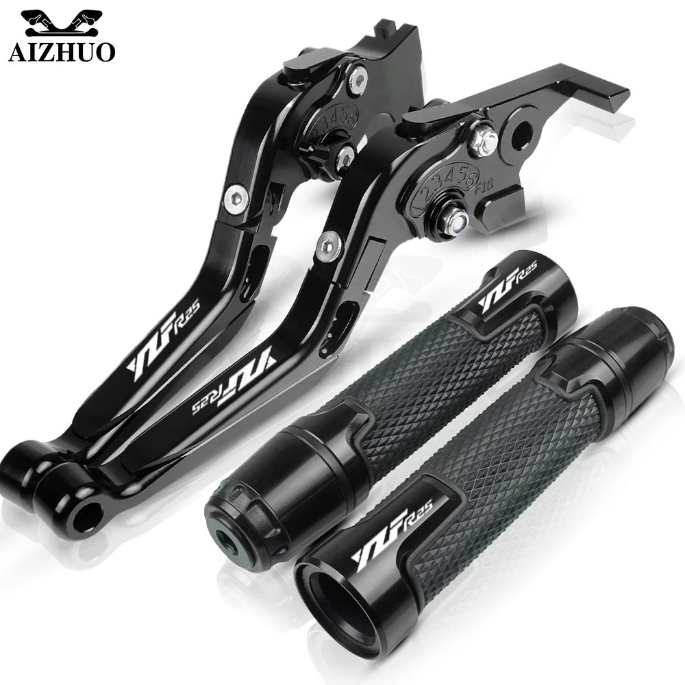 

For YAMAHA YZFR25 YZF R25 2015-2020 2019 2018 2017 2016 Motorcycle Adjustable Brake Clutch Lever Handle Grips Hand Bar End