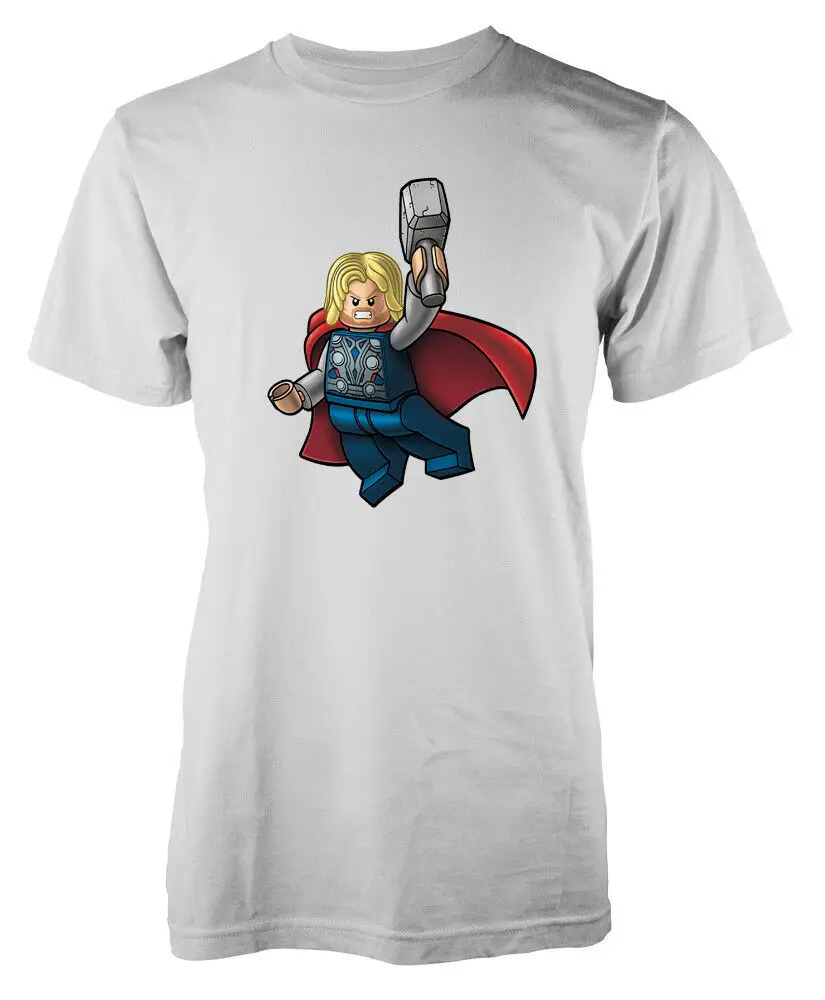 

Lego Superhero Thor Avenger inspired adult t-shirtNEW ARRIVAL tees causal summer t shirt cheap wholesale