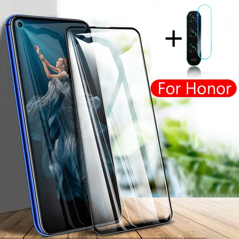 Защитное стекло для Huawei Honor 20 Pro 2 в 1 защитная пленка камеры Lite 10 Light Защитная