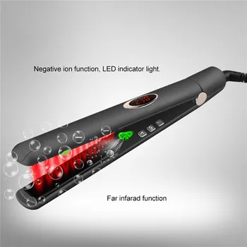 

LED Display Flat Iron Digital Straightening Irons Ceramic Temperature Control Hair Straightener 120-230 Degree Ajustable