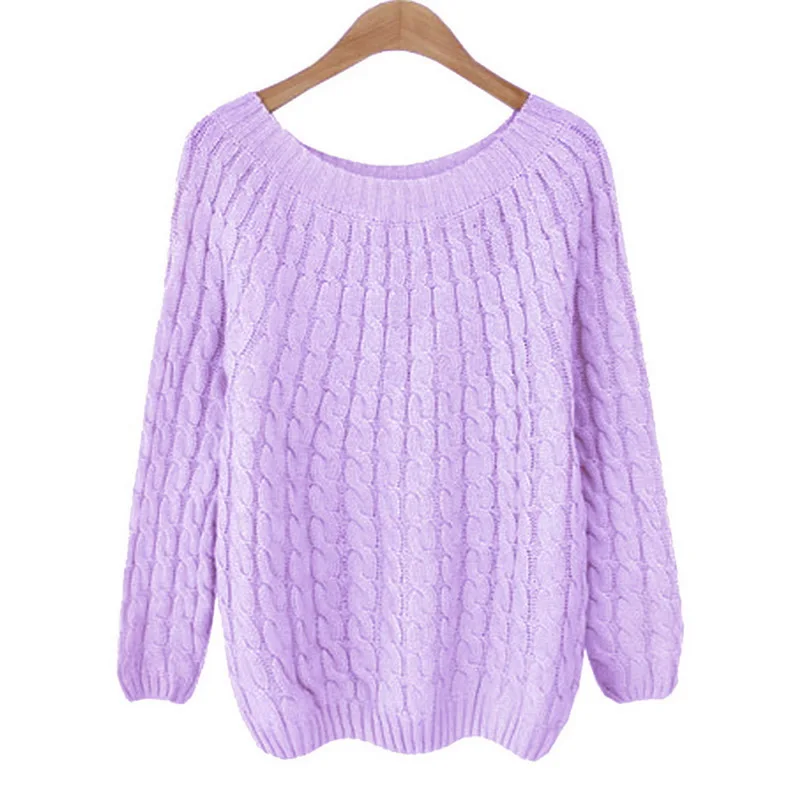 style1 purple Женский свитер с круглым вырезом,, желтый свитер, женский свитер, джемпер карамельного цвета, Harajuku, шикарный короткий свитер для девушек - Цвет: style1 purple