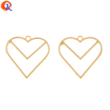

Cordial Design 100Pcs 29*29MM Jewelry Accessories/Hand Made/Charms/Heart Shape/DIY Jewelry Making/Pendant/Earring Findings