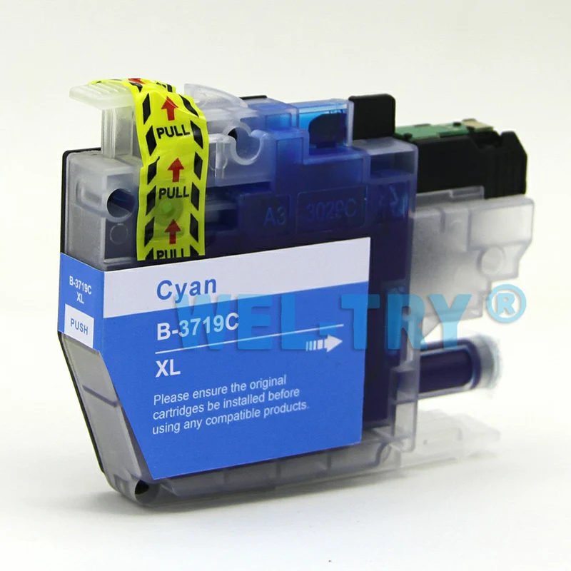 LC3719 чернильный картридж XL для brother MFC-J2330DW MFC-J3930DW J2330DW J3930DW, полные чернила с чипами, LC3719XL