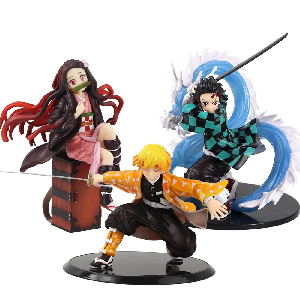 13 19 см аниме рассекающий демонов киметасу no Yaiba Kamado Tanjirou Nezuko Agatsuma Zenitsu Battle Ver. Экшн