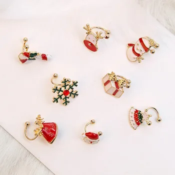 

Christmas Gift Korean-style Simple Pierceless Ear Clip Young STUDENT'S Clip-on Winter Ear Clip Men and Women Couples Ear Rings