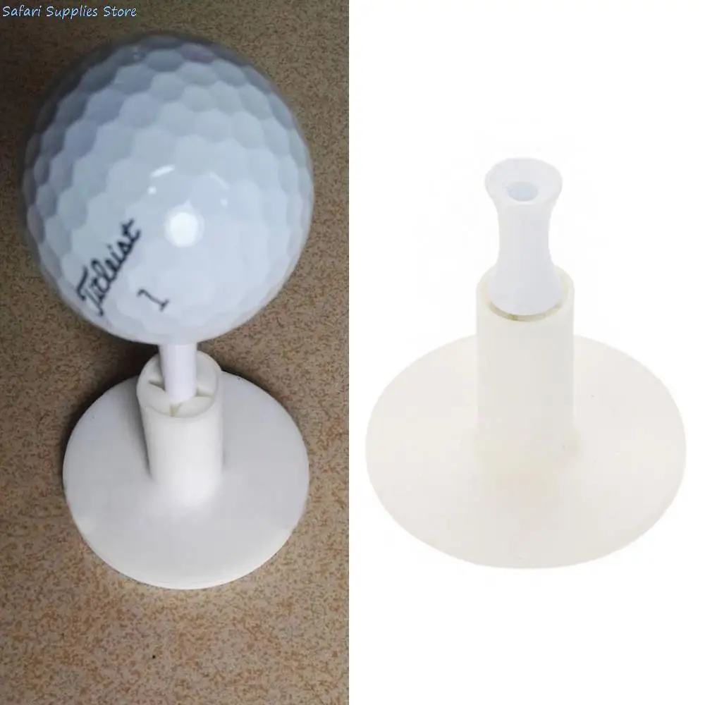 

Rubber Golf Tees Holder For Golf Driving Range Tee Practice Tool White
