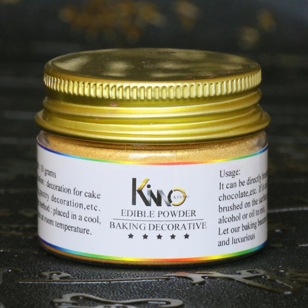Edible Food Coloring Gold Food Powder 10g In Cake Decorations Baking