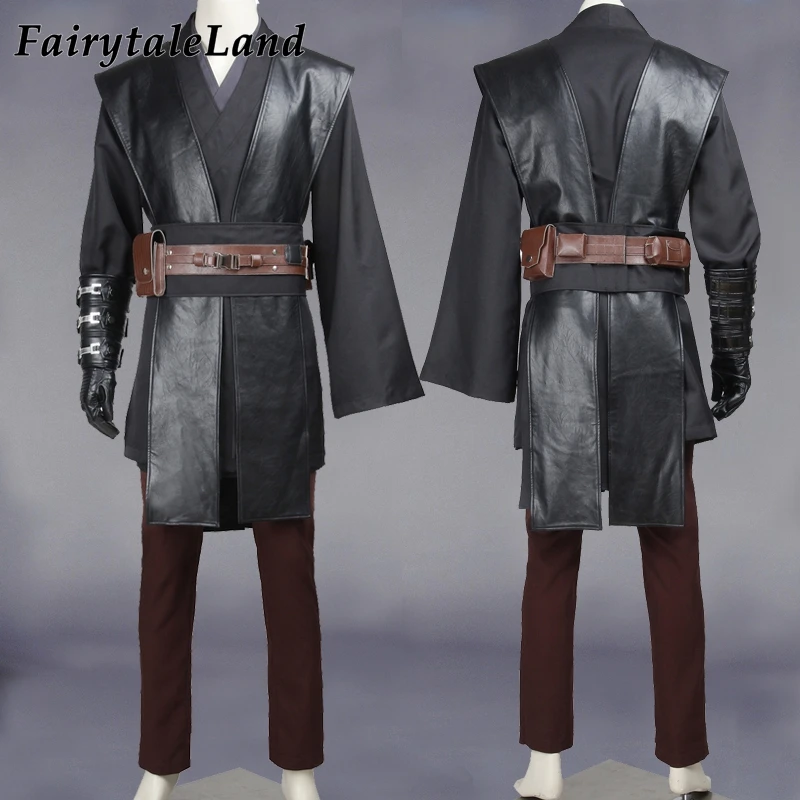 Star Wars Anakin Skywalker Men's Cosplay Costume - Halloween Fancy Jedi Outfit + Accessories image 4