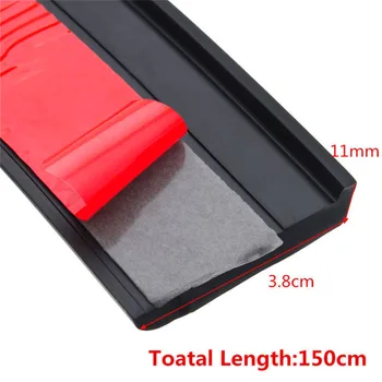 

Protector Wheel Arch Trim Rubber Carbon Fiber Black 2pcs Car Truck SUV