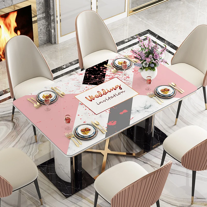 PVC Soft Glass Oilproof Waterproof Table Covers Tablecloth Oil Cloth Home Textiles Almofadas Placemats | Дом и сад