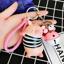 Южная Корея Шейли свиная кожа колокол мультфильм милый BB называется кукла-брелок для ключей подвеска Мужская Женская брелок