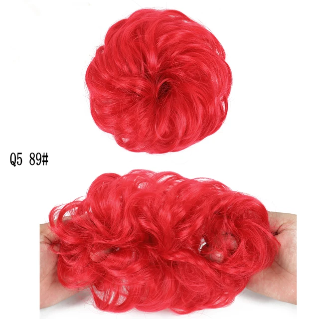 MERISIHAIRHair Extensions Wavy Curly Messy Hair Bun Extensions Donut Hair Chignons Hair Piece Wig Hairpiece headwear rings ring 89