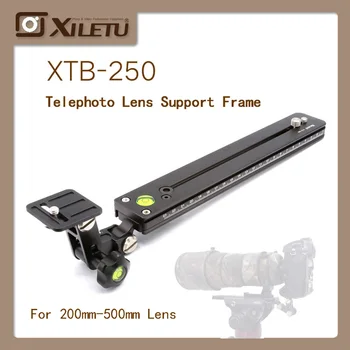 

XILETU XTB-250 Telephoto lens Adapter Support frame+250mm Lengthen Plate Long-focus Bracket Kit for Bird Watching 1/4'-3/8'inch