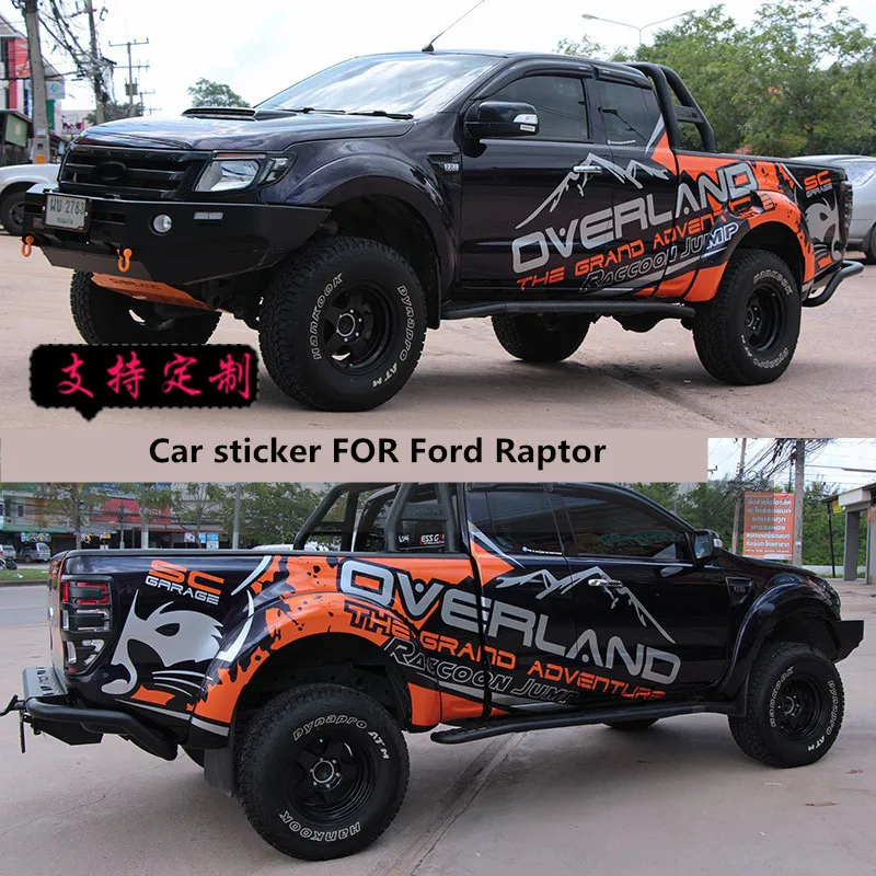 

Car sticker FOR Ford Raptor body exterior decoration modification personality sticker sticker off-road vehicle pull flower