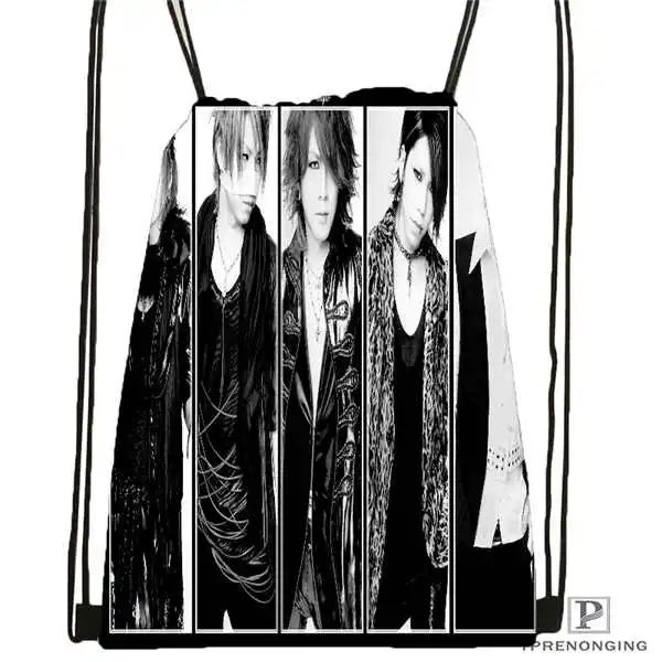 Drawstring Backpack Custom Yruha the Gazette походная сумка на шнурке милый рюкзак для детей(черная спинка) 31x40 см#180531-04-11 - Цвет: Drawstring Backpack