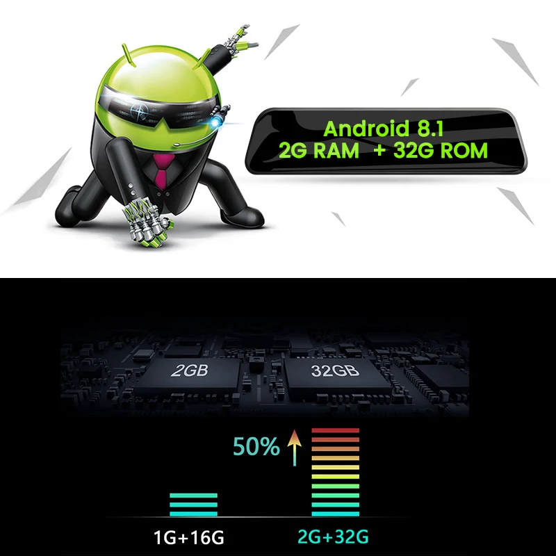 E-ACE D14 Dvr Android 4G Stream Rear View Mirror Navigation ADAS Car Camera 12 Inch Mirror dvr FHD 