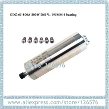 CNC мотор шпинделя гравировки 24000 об/мин 800 Вт ER11 AC220V 4 подшипника с водяным охлаждением мотор шпинделя+ ER11 1-7 мм сбор