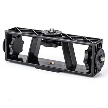

Three Positions Live Broadcast Bracket Multi-function Camera DSLR 3-Brackets Camera Stand Stabilizer Clip Fixed Clip