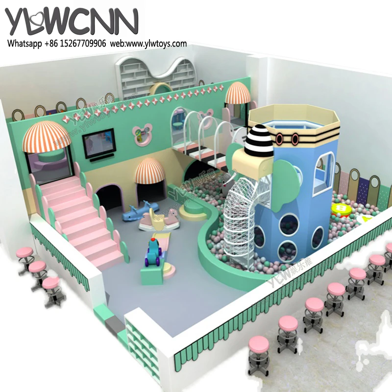 

YLWCNN Kid Soft Playground House Play Funnny Slide Ball Pool Maze Y202112A21 Baby Indoor Paradise Park