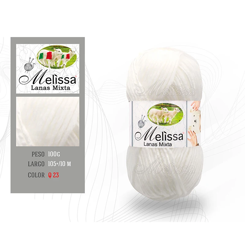 Melissa yarn 100% acrylic wool yarn (200m 100g * 1UD) Premium for