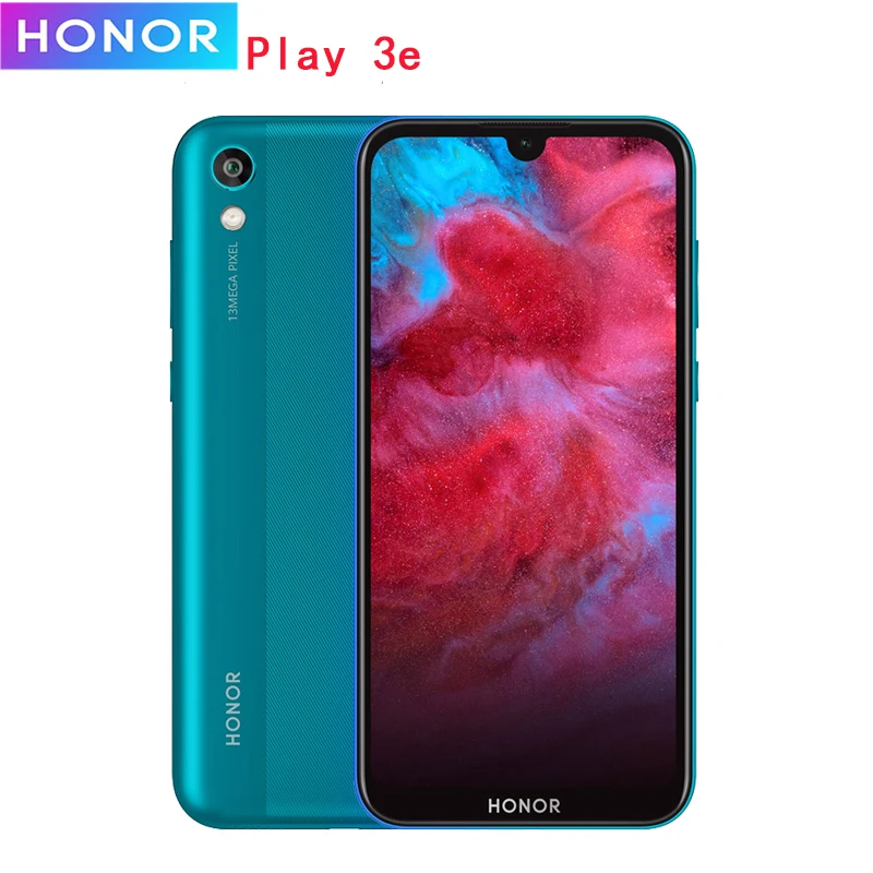 Honor Play 3e 2/3g ram 3020 мАч батарея 5,71 дюймов 1520x720 MT6762R Восьмиядерный Android 9,0 разблокировка лица смартфон