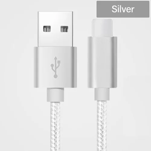 Silver VOXLINK USB кабель 8Pin нейлоновая оплетка для iphone x 8s 7s Быстрая Зарядка Синхронизация данных USB кабель для iphone xs max 8 8Plus 7 6 6s ipad - Цвет: Silver
