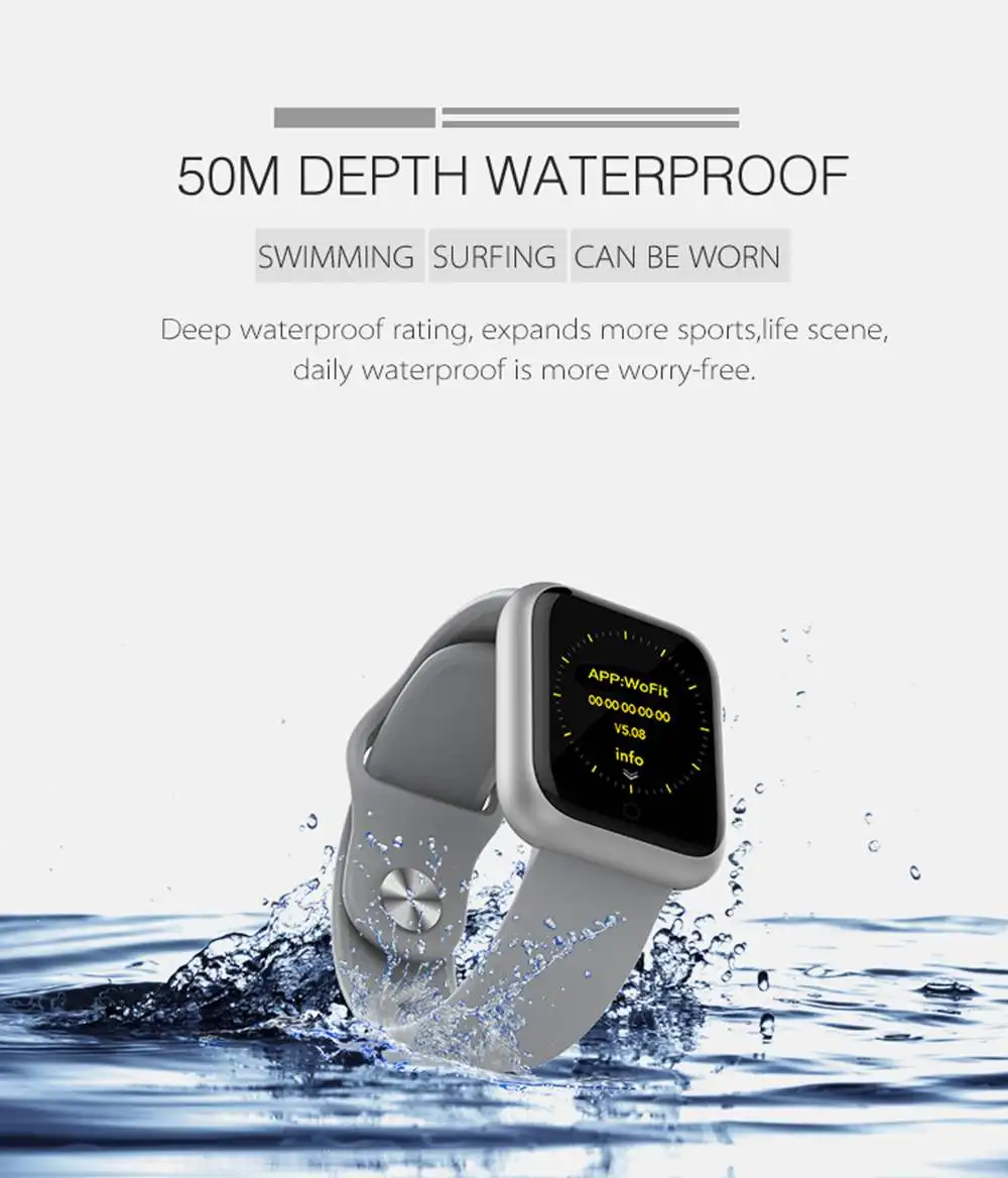 Interpad GT1 умный браслет для мужчин и женщин водонепроницаемый трекер сердечного ритма сообщение напоминание кровяное давление неделя для Android ios