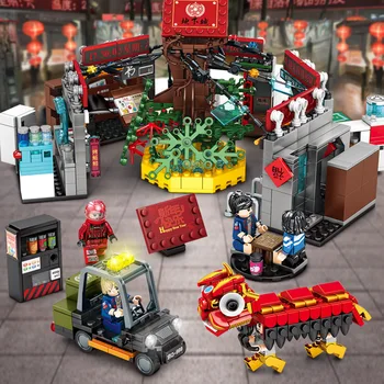 

Sembo 1087PCS Wandering Earth Underground City Street View House Building Blocks Model Toys Friends Gift Children Toys