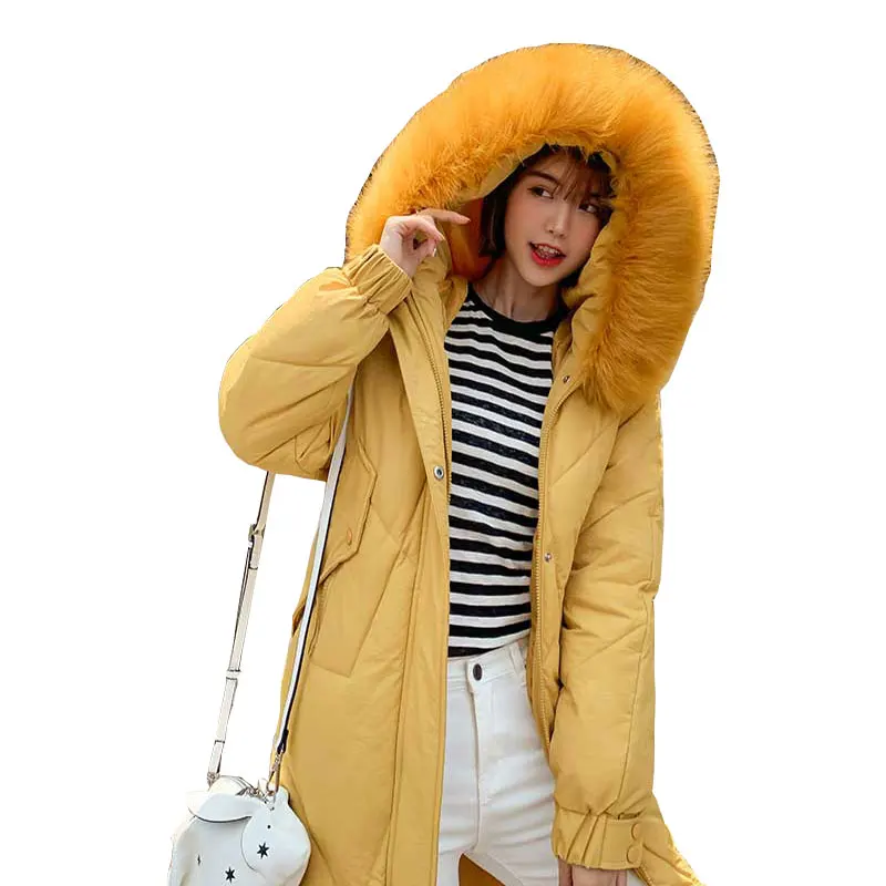 Зимняя шуба с капюшоном Толстый теплый рыхлый хлопок Ватные парки|Пуховики| |