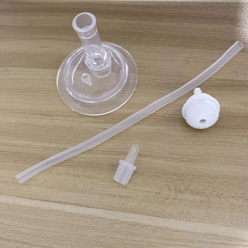1 Set Baby Bottle Straw Replacement Wide Mouth Caliber Children Feeding Drinking Water Cup Straw Replacement Bottle Accessories 6