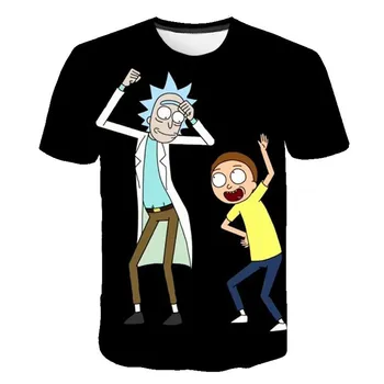 

2020 New Galaxy&Rick and Morty 3D Print t shirt boys/girls tshirts Summer Anime Short Sleeve O-neck kids Tops&Tee