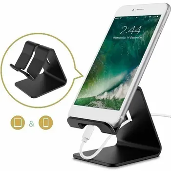 

Universal Aluminum Mobile Phone Holder Desktop Computer Metal Base Non-Slip Mobile Phone Tablet Lazy Bracket