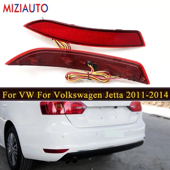 

MIZIAUTO LED Rear Bumper Reflector Lamp Auto Light for Volkswagen Jetta 2011-2014 Car Styling Tail Brake Warninglight Accesories